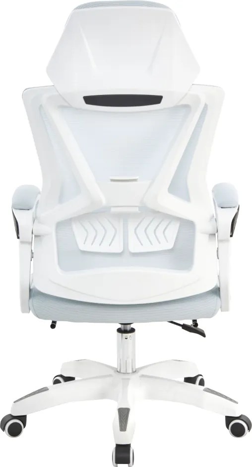 Irodai szék, világosszürke/fehér, teherbírás 150 kg, MALVIN