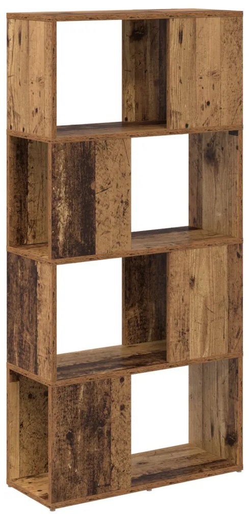 Tárolóegység Régi fa MDF 60 x 24 x 124 cm Tárolóegység