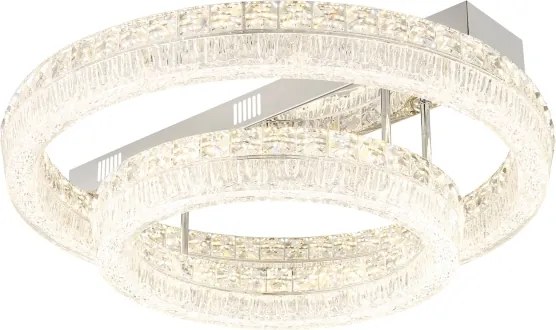 Globo 67387-60D - Dimmelhető LED mennyezeti lámpa LAUREL LED/60W/230V átlátszó üveg+távirányítóval