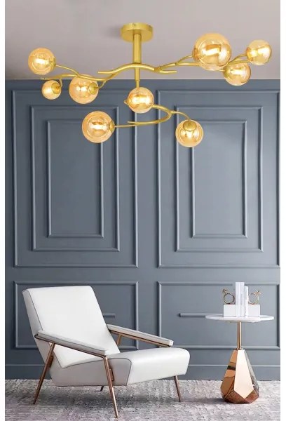 Brilagi - LED Felületre szerelhető csillár MISTEL 9xG9/3W/230V arany