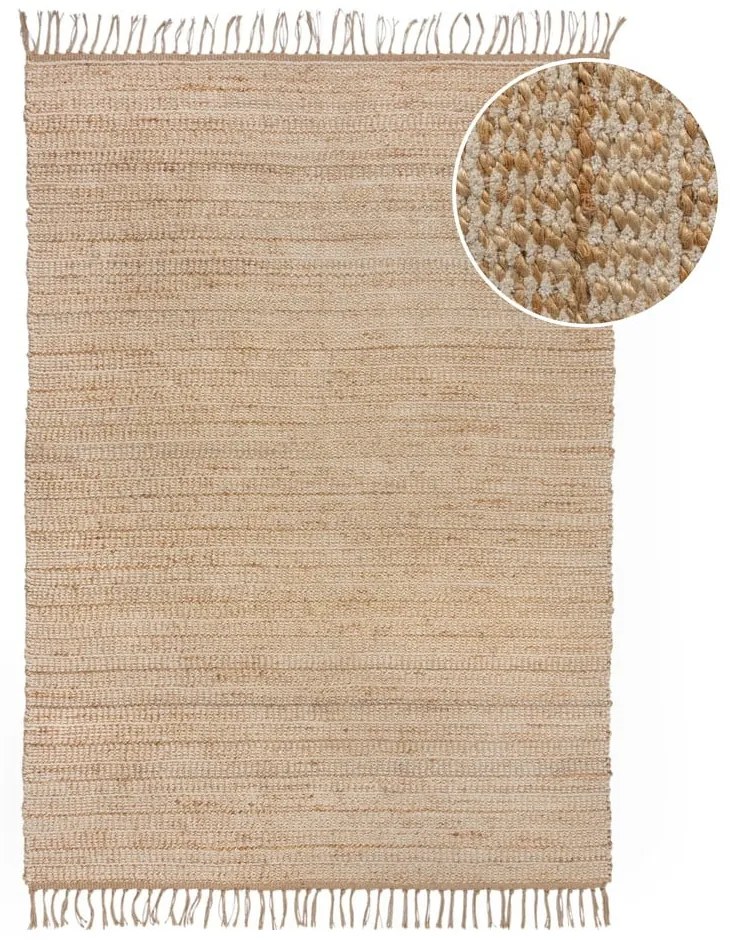 Natúr színű szőnyeg 60x110 cm Levi – Flair Rugs