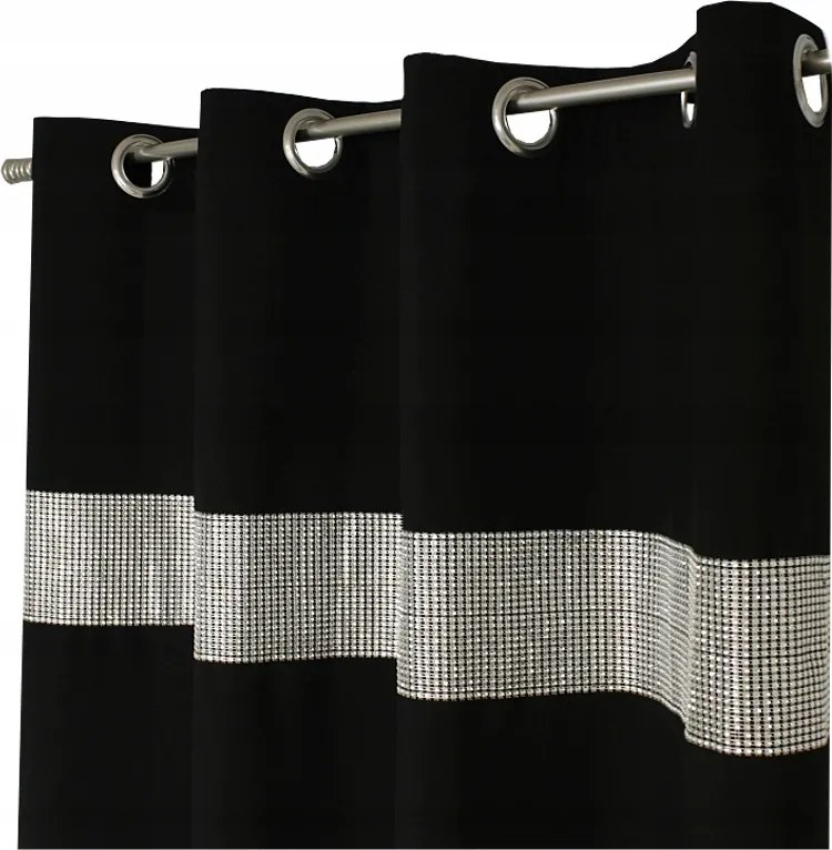 Függöny Kész Strasszos átvezető függöny 145X300