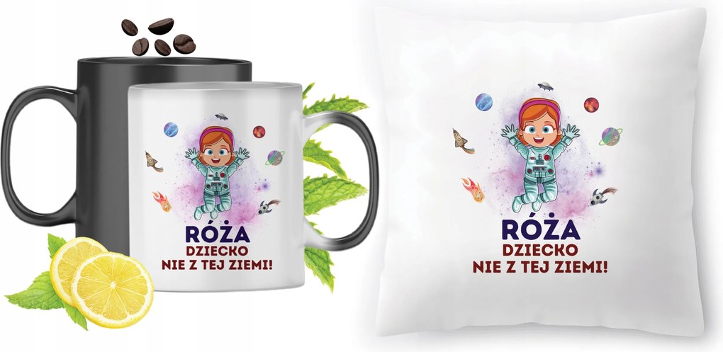 Rózsa Mágikus bögre fényképes nyomott mintás párna szett