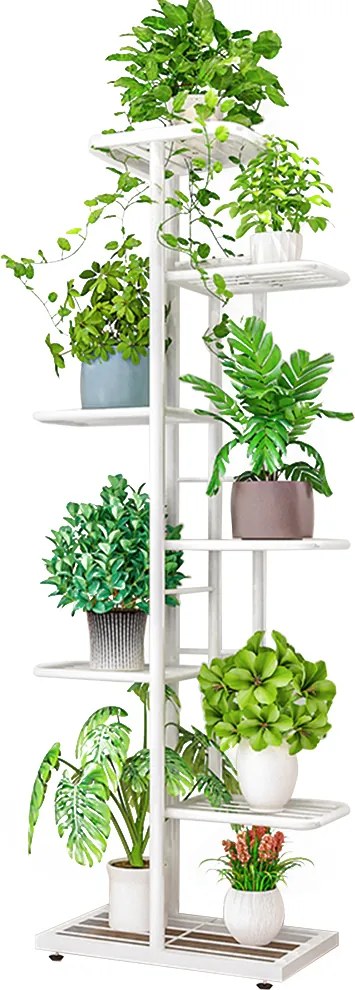 Fém állvány a virágokra, fehér, BAMIR TYP 2