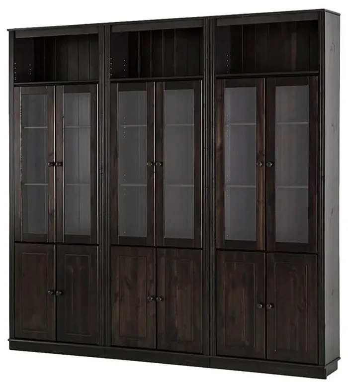 Barna borovi fenyő tálalószekrény 518x223 cm Anita – Støraa