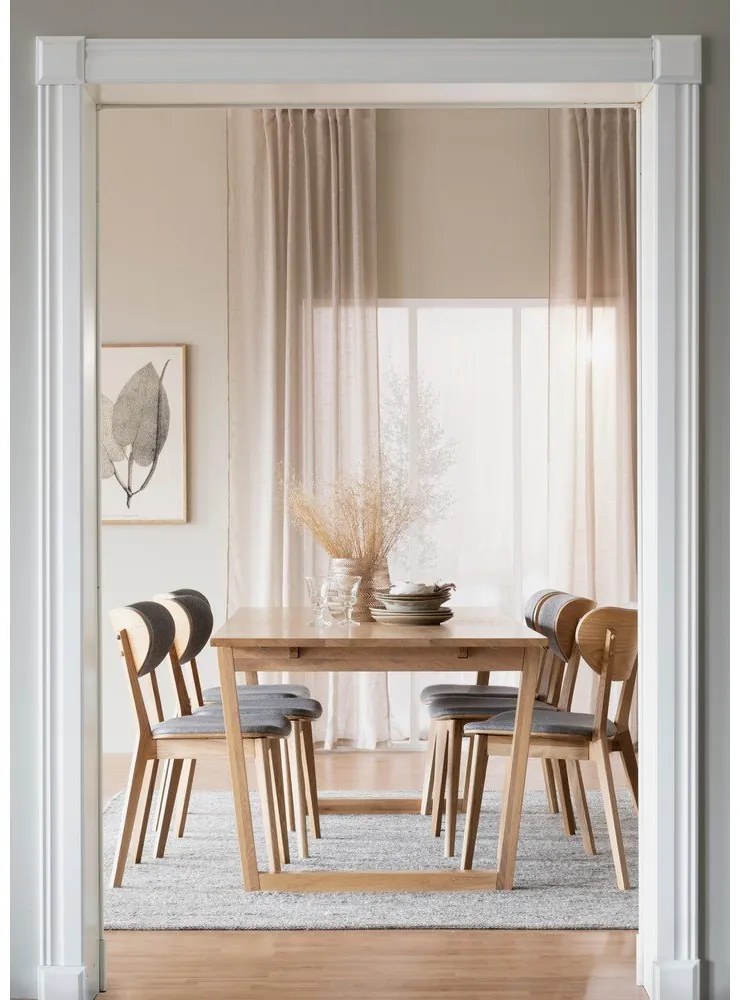 Szürke-natúr színű étkezőszék szett 2 db-os Kato - Rowico