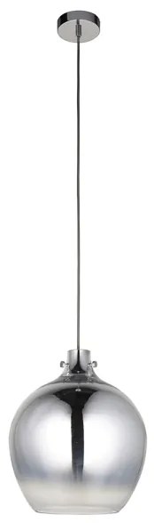 Endon 96442 - Csillár zsinóron PANTHER 1xE27/10W/230V fényezett króm/füstös