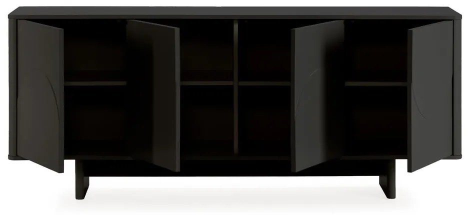 Fekete komód 180x75x40 cm Solei – MOME