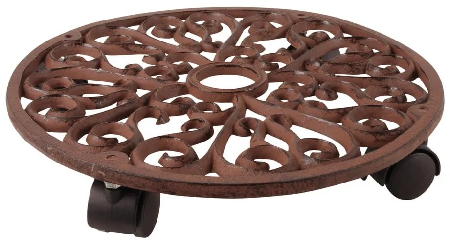 Fém gurulós virágállvány ø 34,5 cm Ornament – Esschert Design
