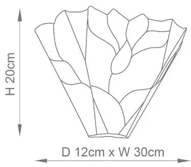 Endon 63964 - Tiffany BOTANICA fali lámpatest 1xE14/40W/230V