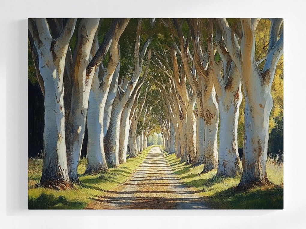 Vászonkép Canvas Fa Sikátor Út Erdő Természet Táj 80x60