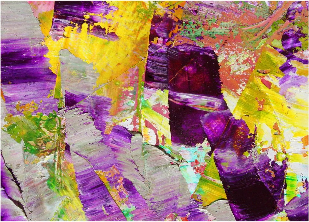 Absztrakció kép - festmény (üvegen) (70x50 cm)