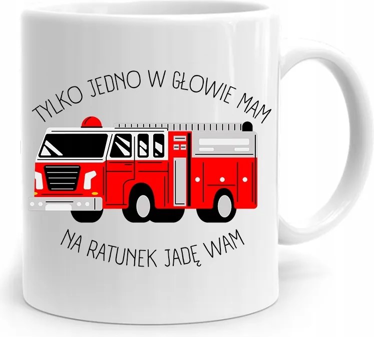 Ajándék Bögre Tűzoltónak Csak Egy A Fejben, fényképes nyomattal