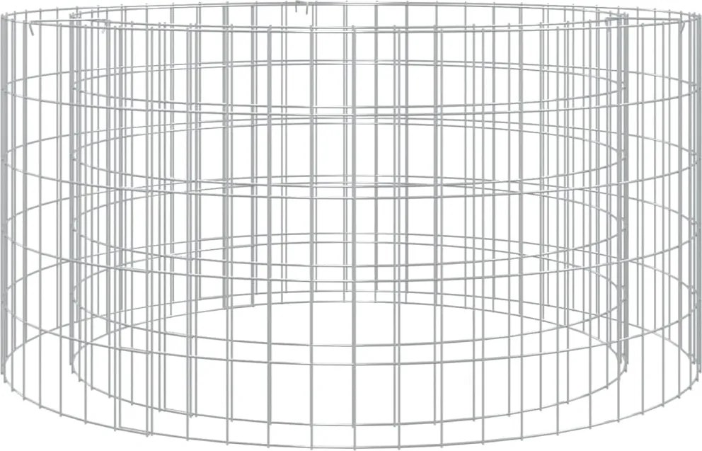 vidaXL horganyzott vas gabion tűzrakó Ø 100 cm