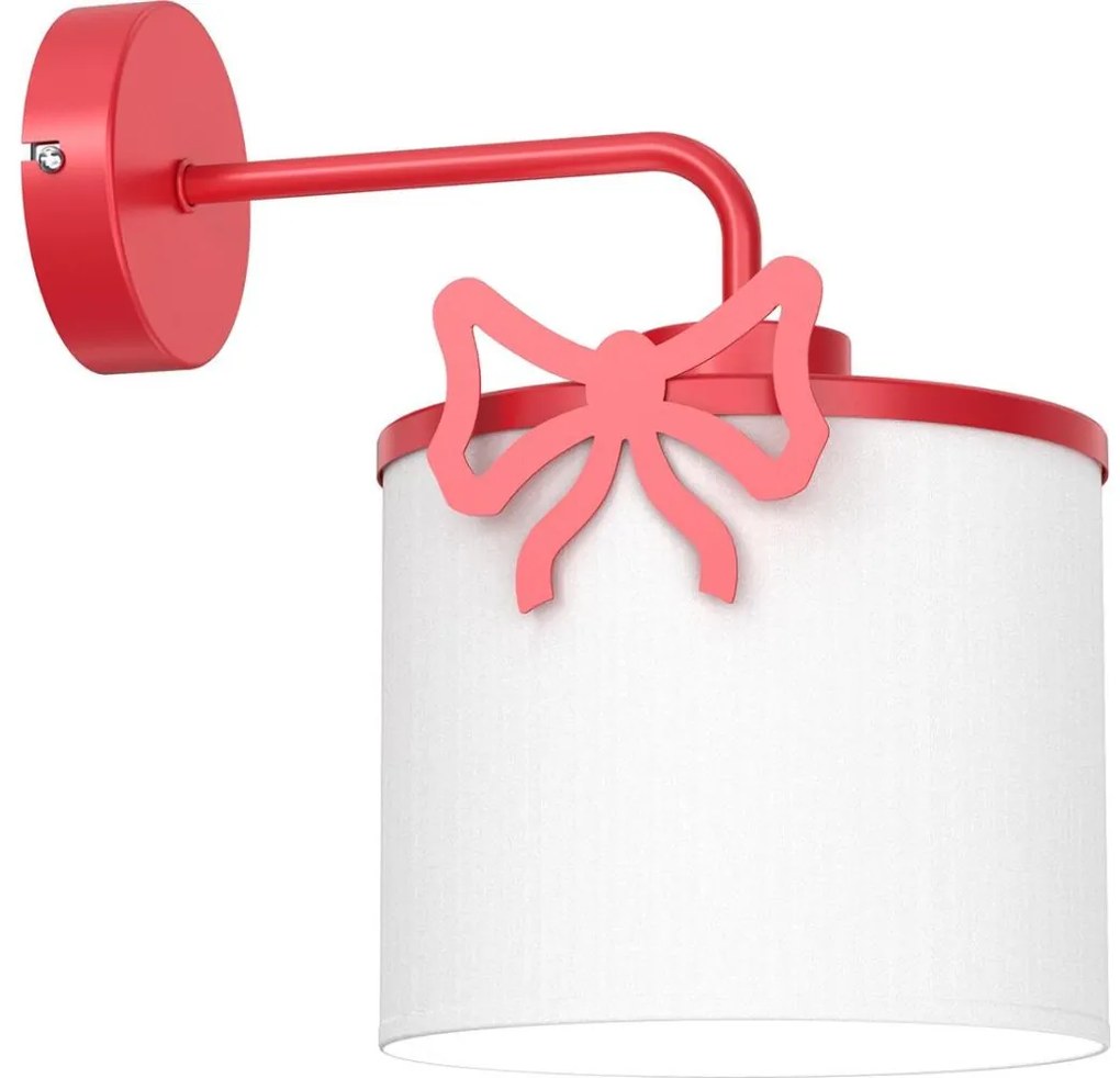 Gyermek fali lámpa SWEET 1xE27/15W/230V fehér/piros/íj