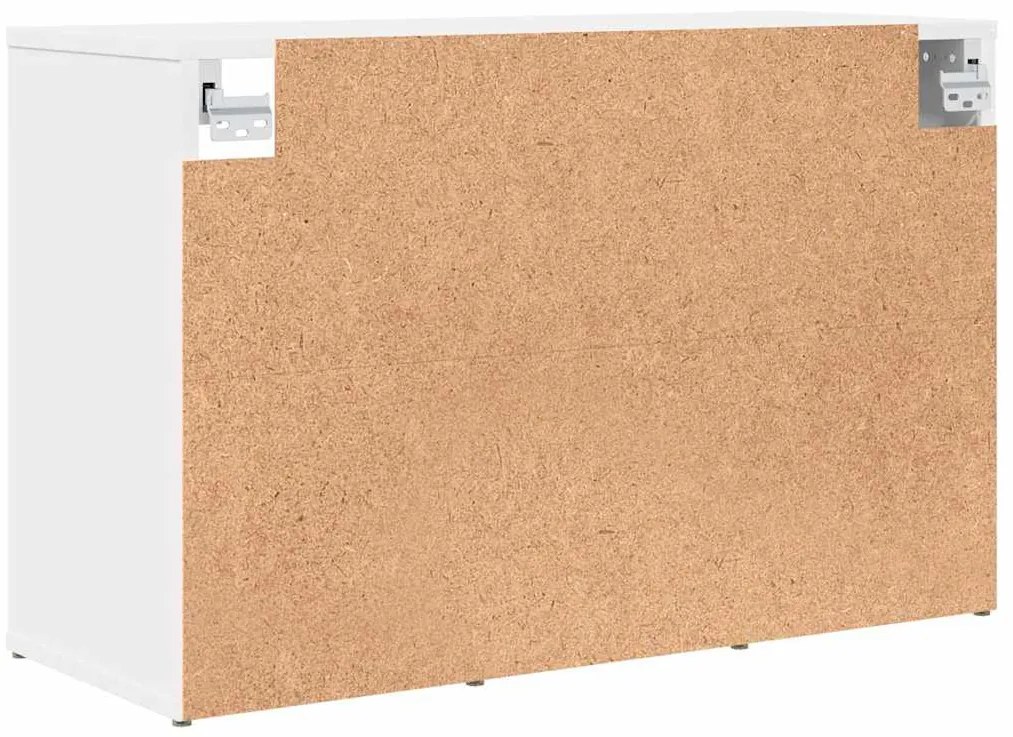 Cipősszekrény polcokkal Fehér 77.5 x 30 x 51 cm Faanyag