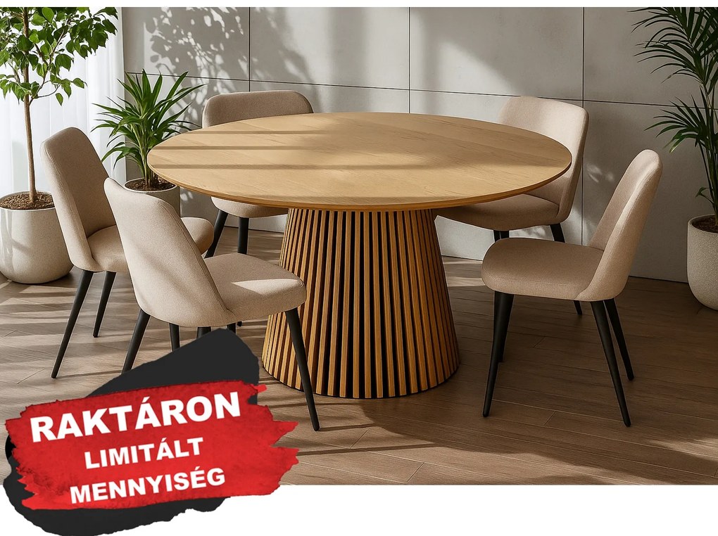 VALHALLA modern kerek étkezőasztal - 140cm