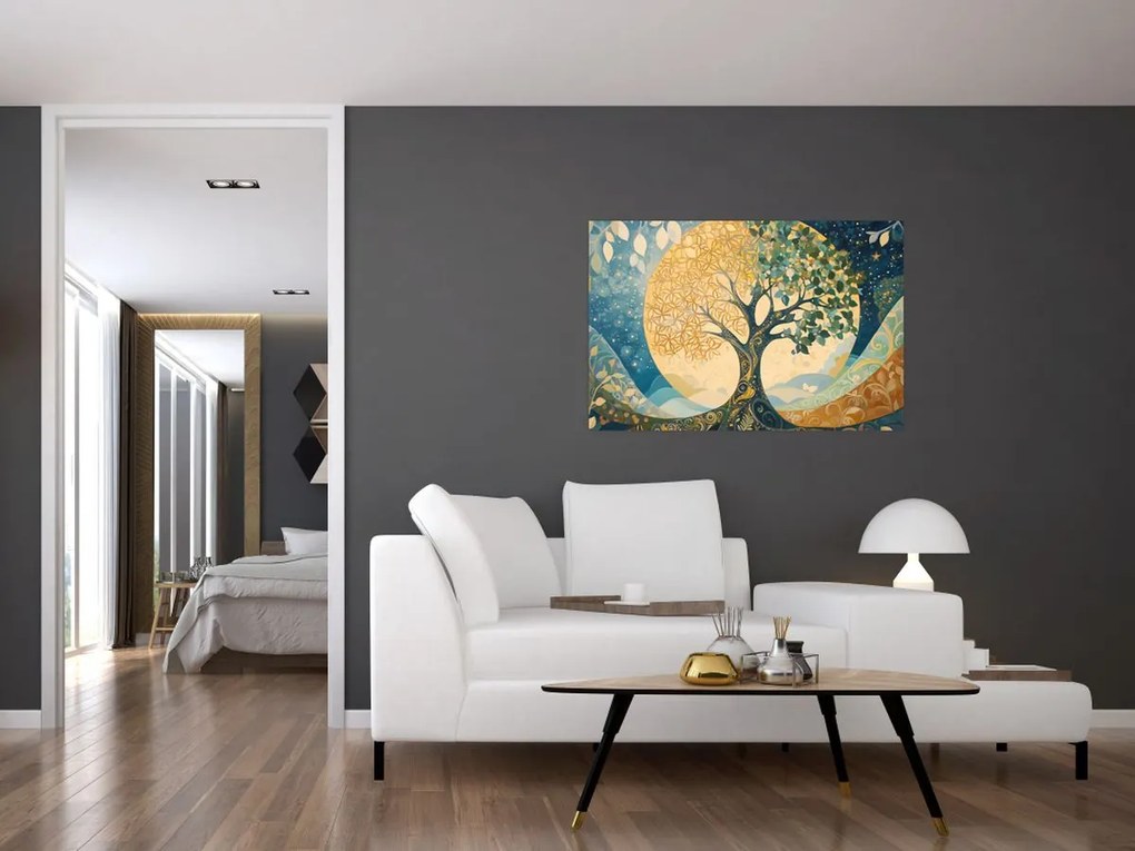 Kép – Életfa a holdban (90x60 cm)