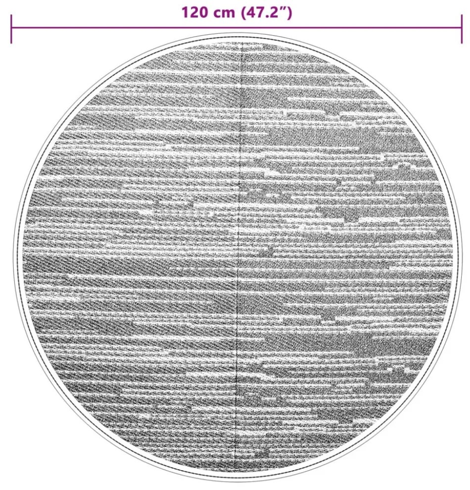 kültéri szőnyeg ARAKIL barna Ø120 cm PP