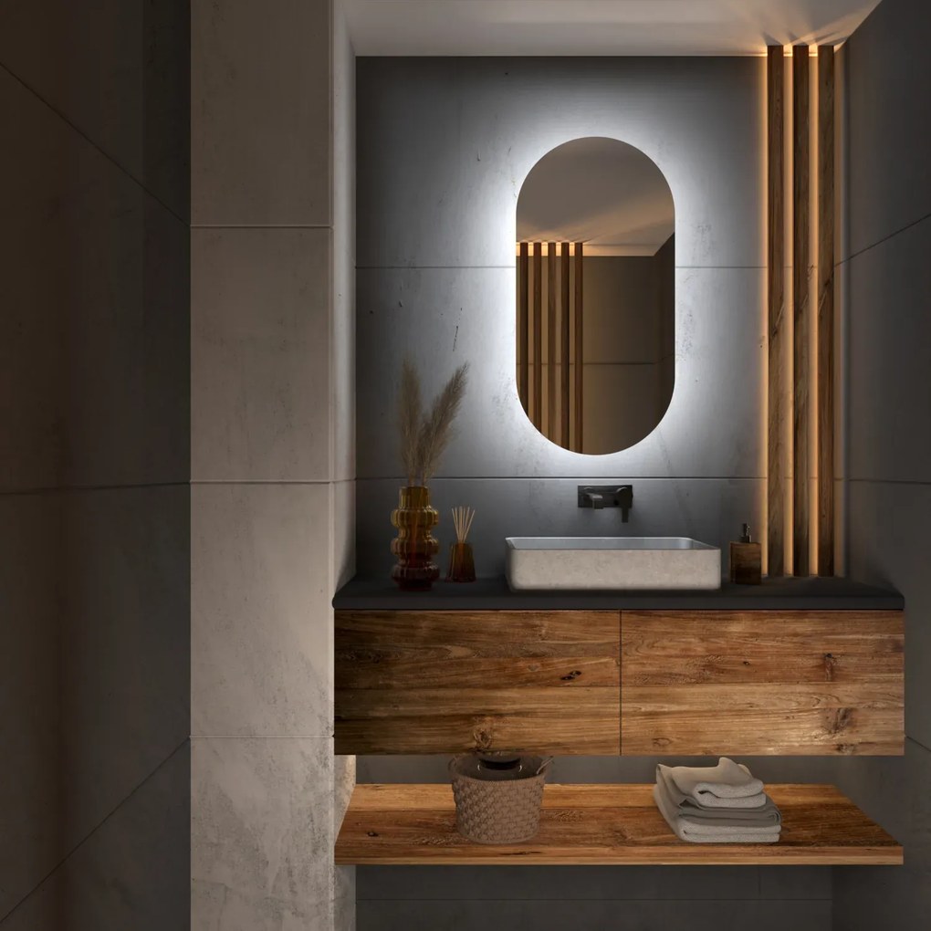 Atipikus tükör LED világítással G3