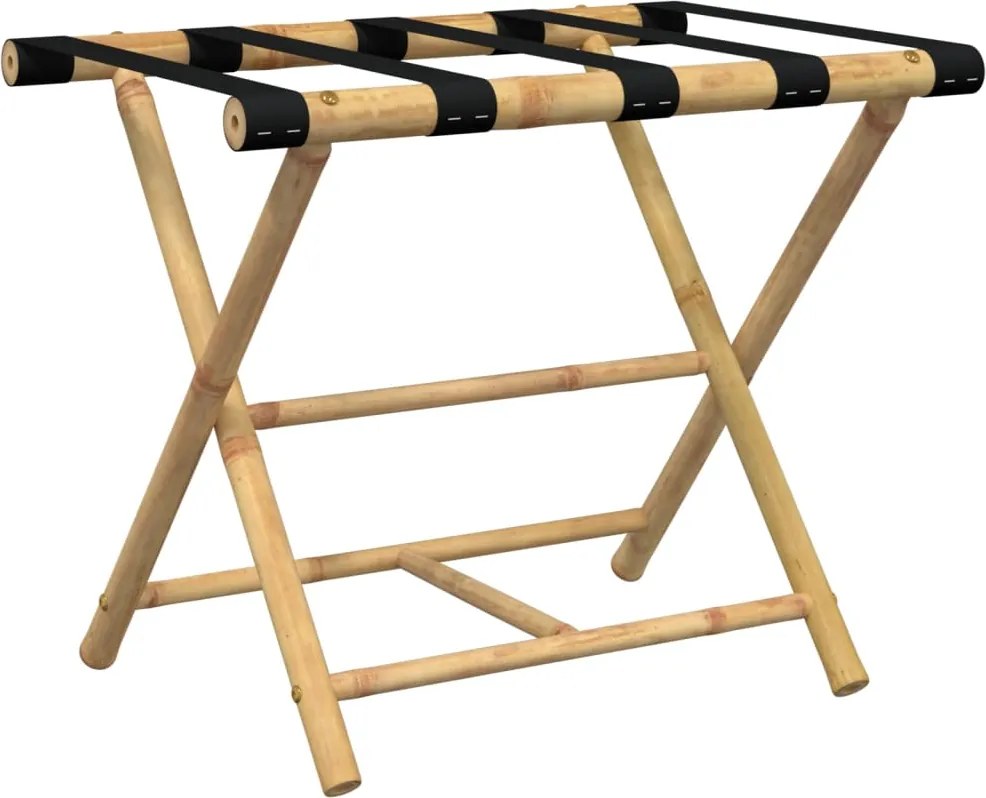 vidaXL bambusz összecsukható bőröndtartó 62 x 42 x 50,5 cm