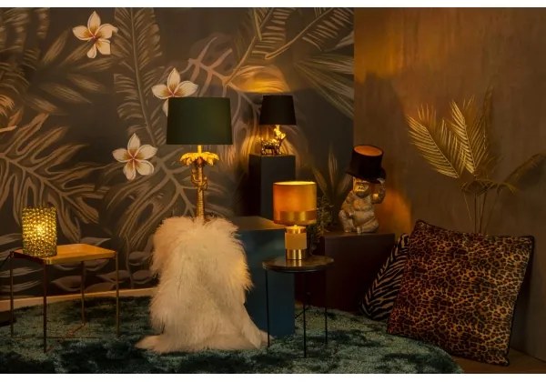 Lucide 10505/81/02 - Asztali lámpa COCONUT 1xE27/60W/230V arany/zöld