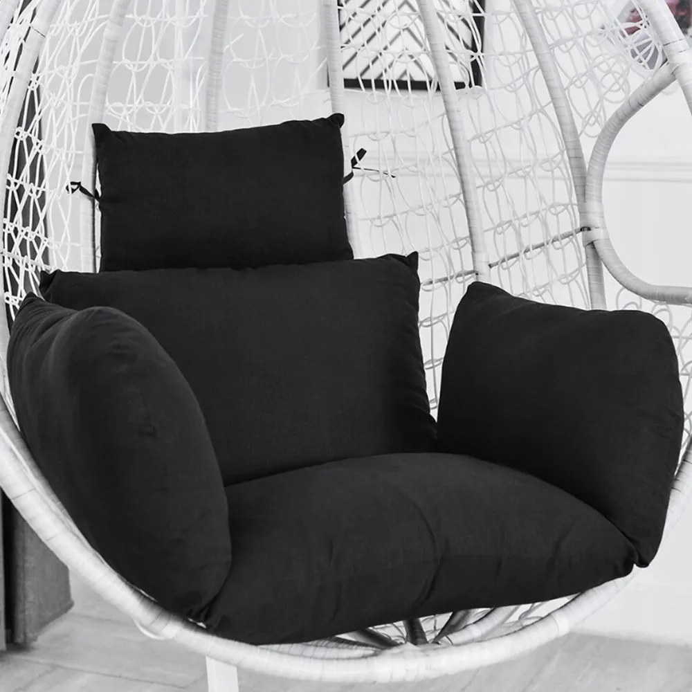 Hinta Gólya Fészek Kerti szék Függő szék Párna Fekete