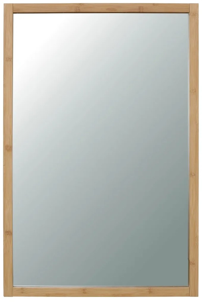 Fali tükör B044 NAT, bambusz, L