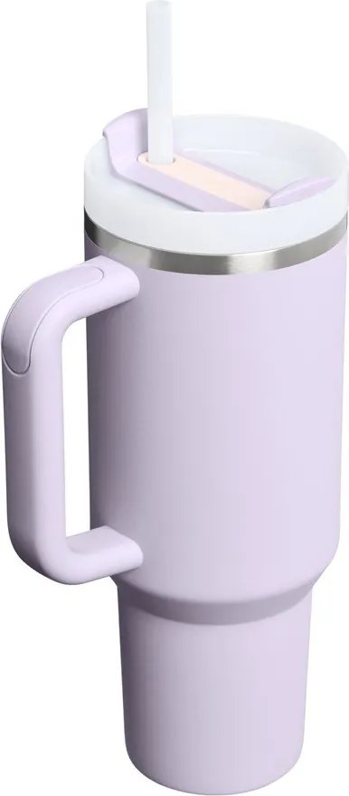 Levendula színű rozsdamentes acél termosz szívószállal 1,18 l Quencher H2.O FlowState™ Tumbler Purple Dust – Stanley