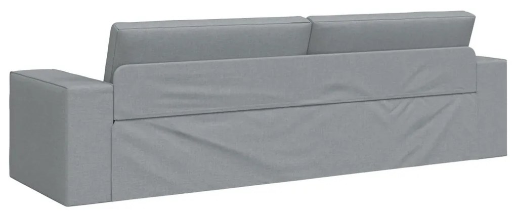 Földi Kanapé Ágy 2 az 1-ben Világosszürke 245x150x60.5 cm Szövet