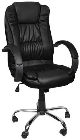 Office chair eco leather - black MALATEC