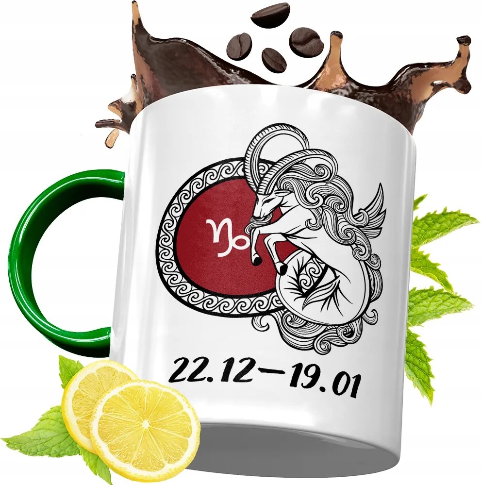 Bögre Zöld Csillagjegyek Horoszkóp Ajándék fényképes nyomtatással