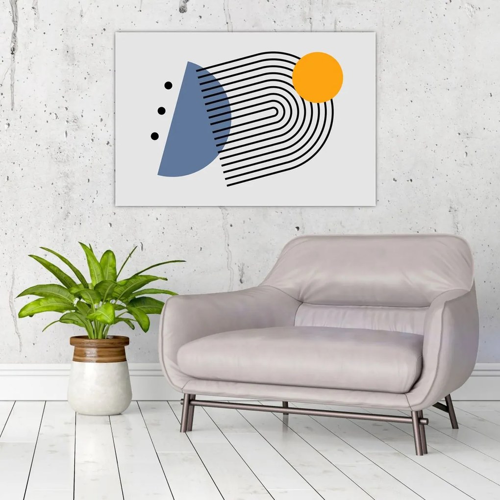 Kép - Minimalista absztrakció N⁰2 (90x60 cm)