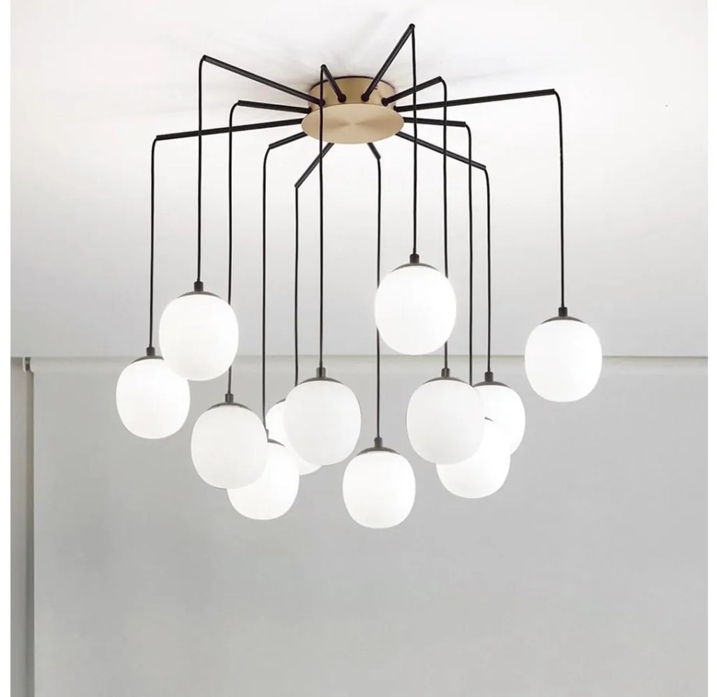 Ideal Lux Ideal Lux - LED Csillár zsinóron RHAPSODY 12xG9/3W/230V réz ID236957