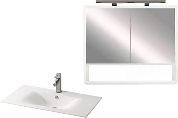 Luna 80 komplett fürdőszobabútor fehér