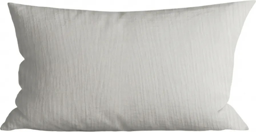 Muszlin párnahuzat PURELY 40x80 cm, világosszürke