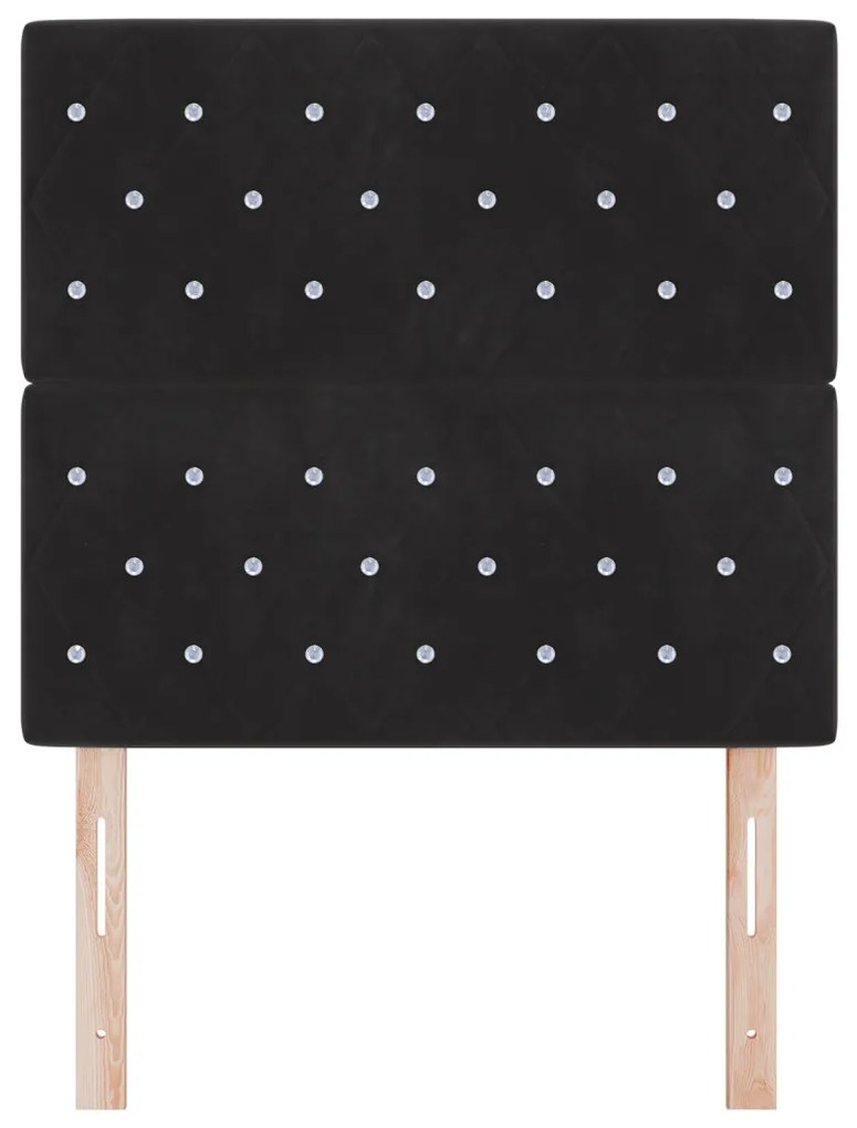 LED Fejrész Fekete 90 cm Bársony