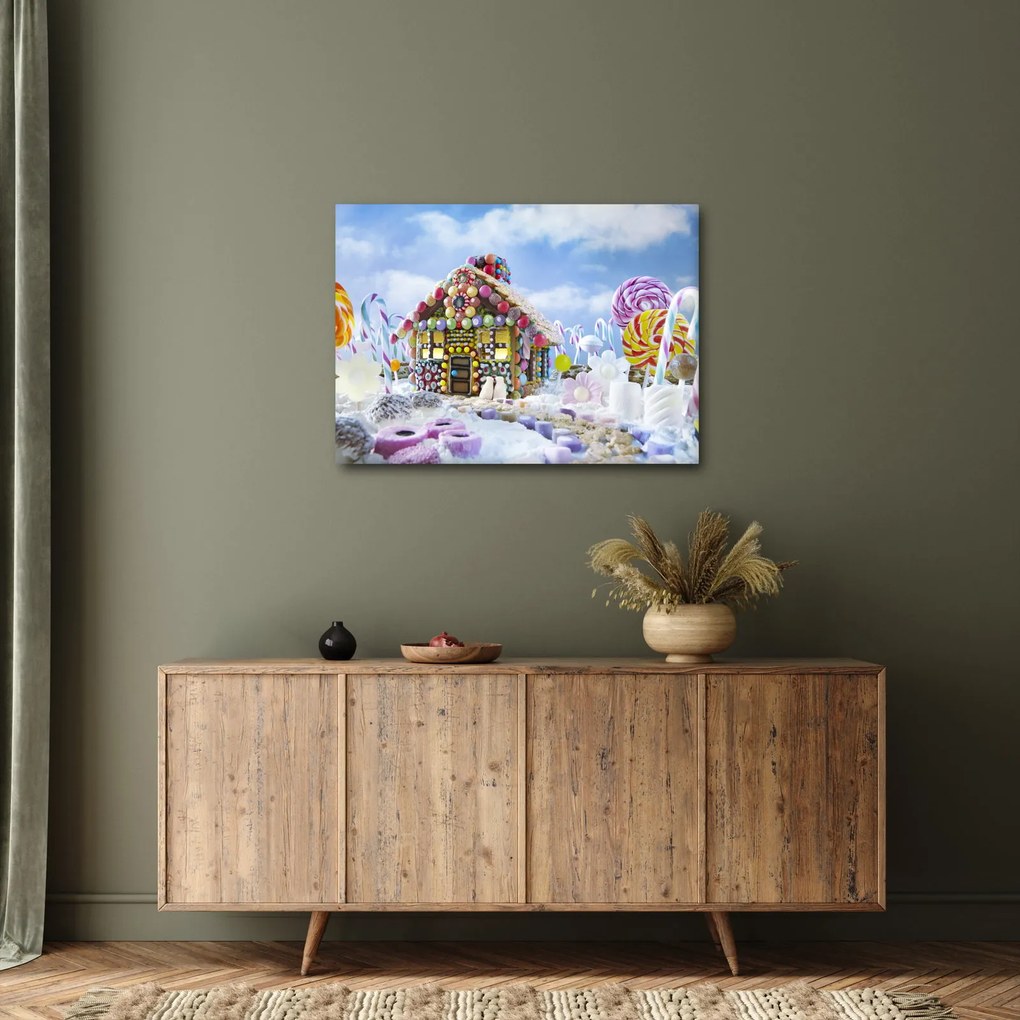 Kép - mézeskalács ház (70x50 cm)