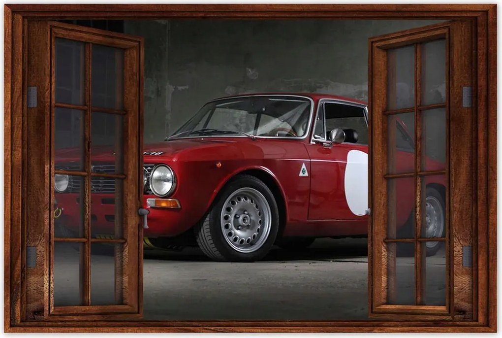 Poszterek 90x60 Piros Alfa Romeo