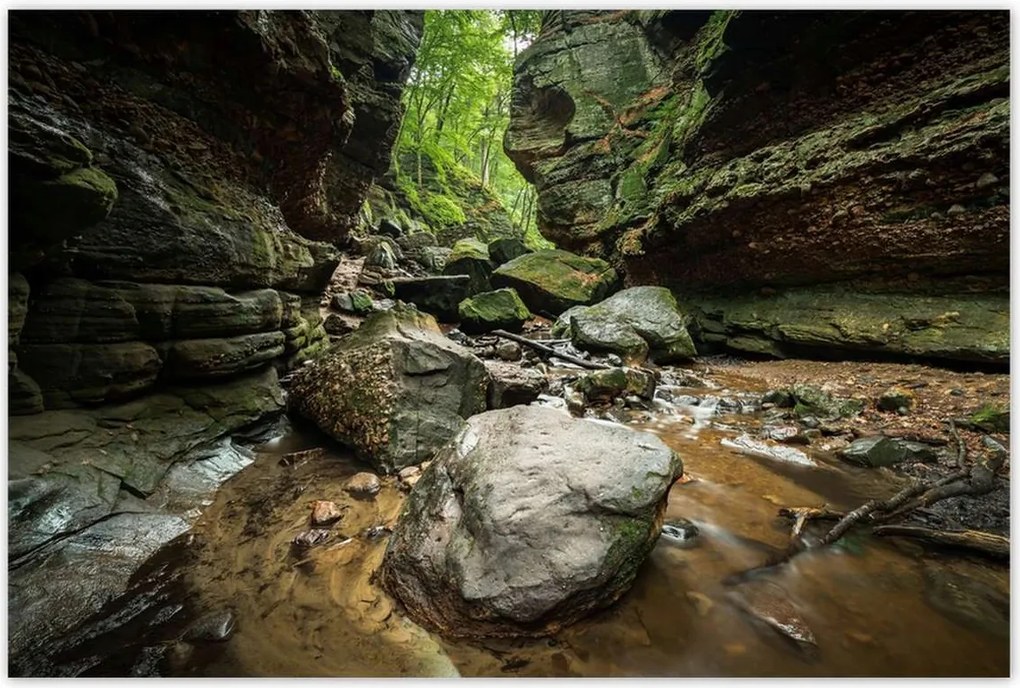 Poszterek 120x80 Sziklák Folyó Hegyek