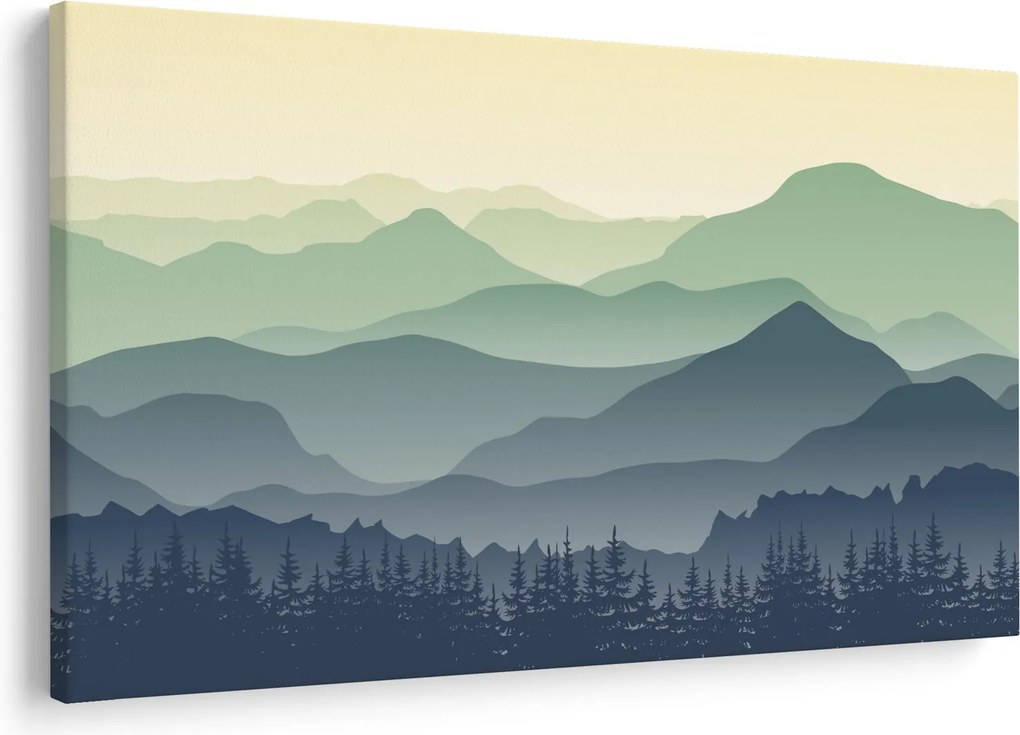 Kép - Forest Mountain (90x60 cm)
