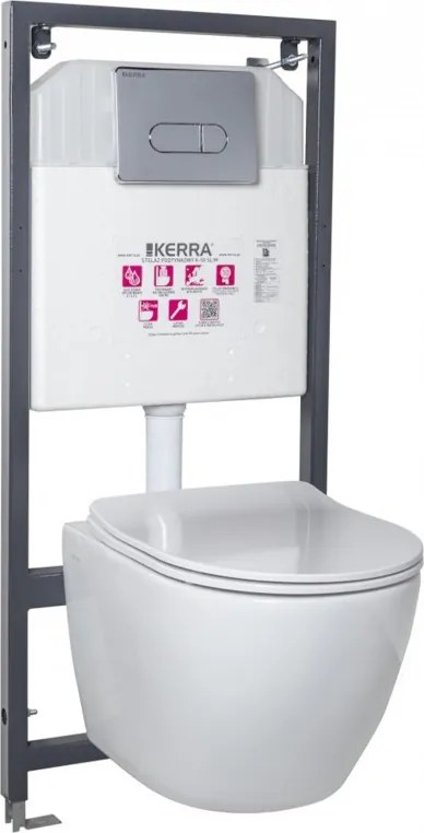 Delos Chrome falba építhető WC tartály szett