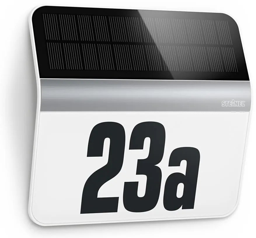 STEINEL 007140 - XSolar LH-N LED napelemes házszám, 0,03W, rozsdamentes, IP44