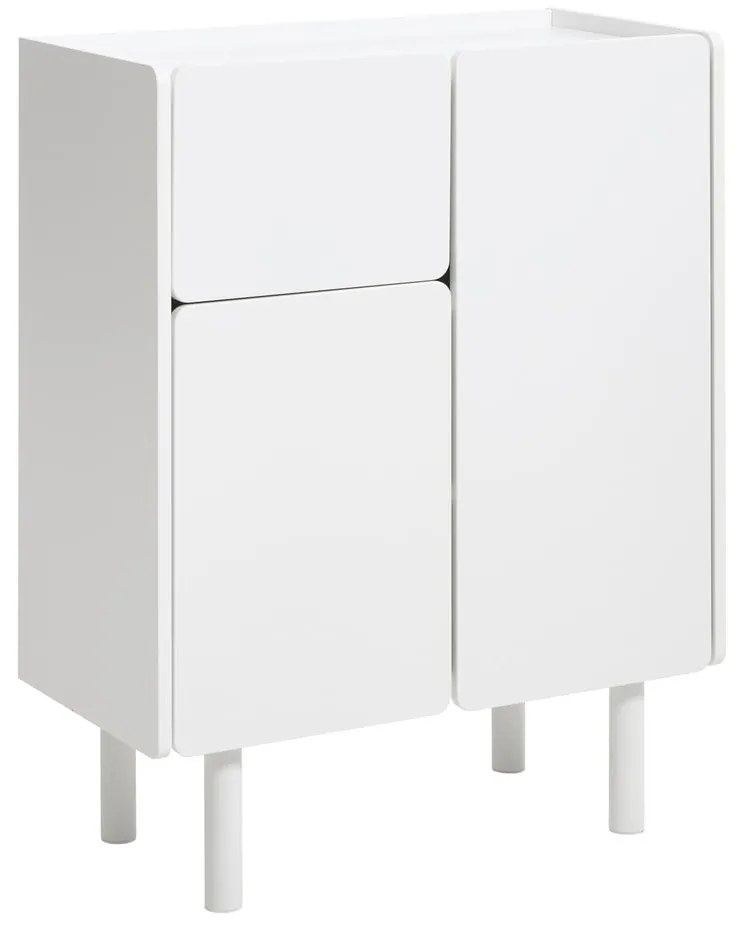 Fehér szekrény 80x100x40 cm Bera – Unique Furniture