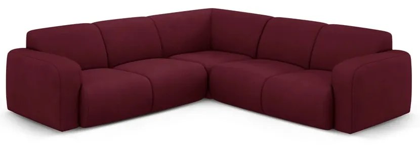 Borvörös sarokkanapé (variálható-L alakú) Molino – Micadoni Home