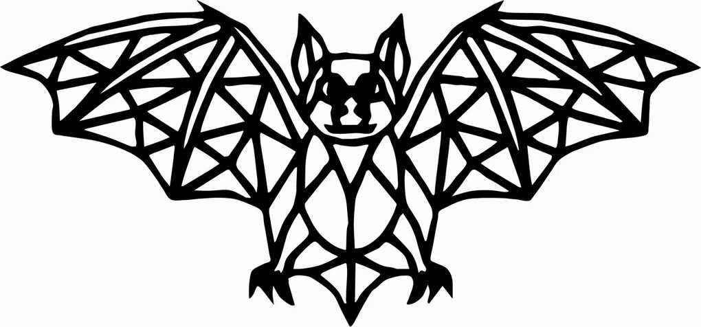 Denevér Geometrikus fali dekoráció kép 40cm