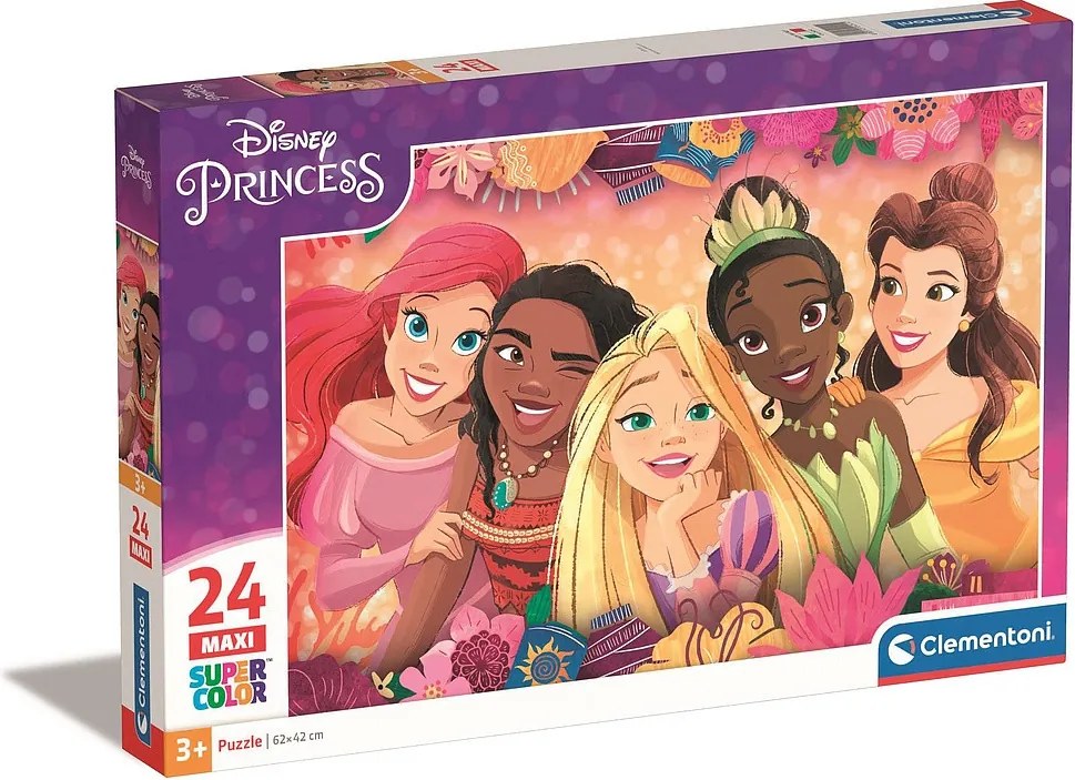 Disney Hercegnők Flower Frame 24 db-os maxi puzzle Clementoni