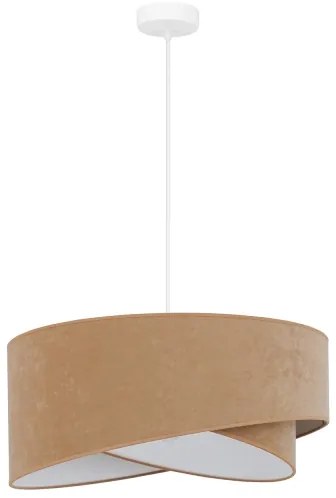 Brilagi - LED Csillár zsinóron LYRA 1xE27/15W/230V barna/fehér