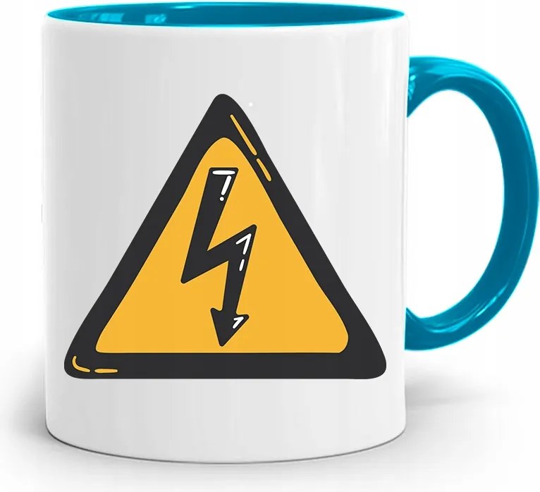 Kék Bögre A Legjobb Ajándék Villanyszerelőnek fényképes nyomtatással