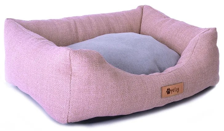 PETSY CONNIE poliészter kutyafekhely - pink-szürke - 90 cm (*)